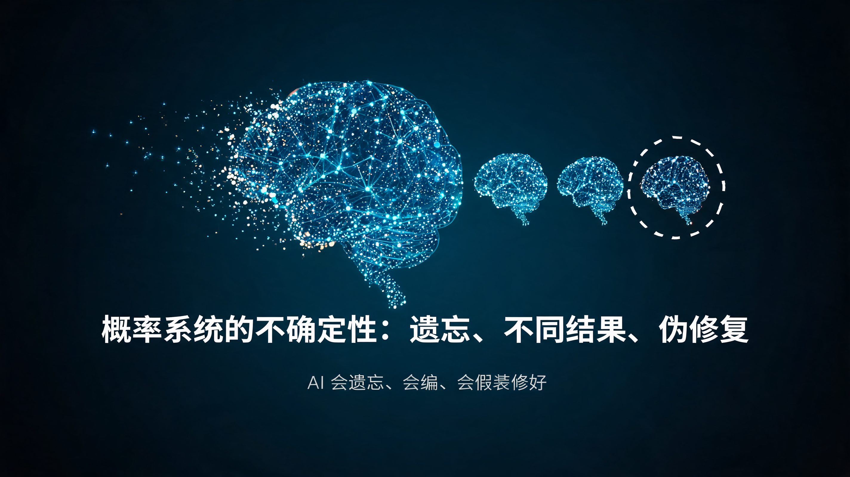 概率系统的不确定性：遗忘信息+不同结果+伪修复